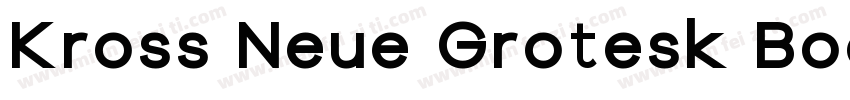 Kross Neue Grotesk Book字体转换